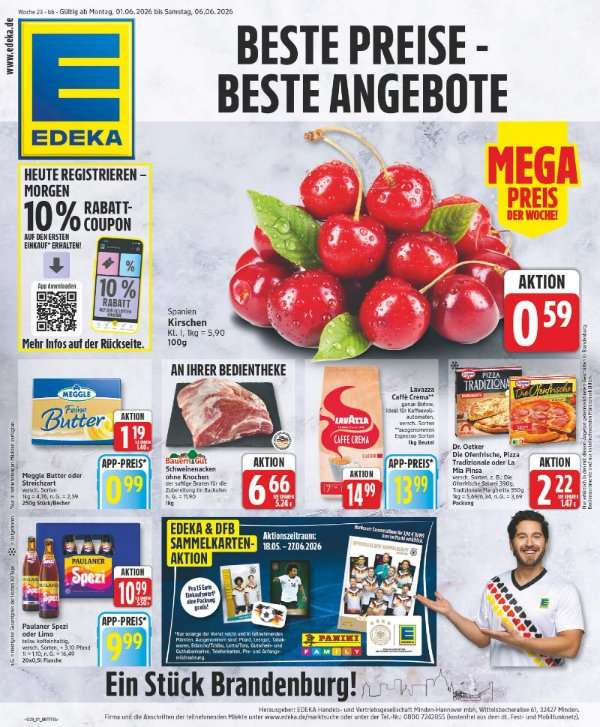 Edeka Prospekt ab Montag - Brandenburg Prospekt Vorschau