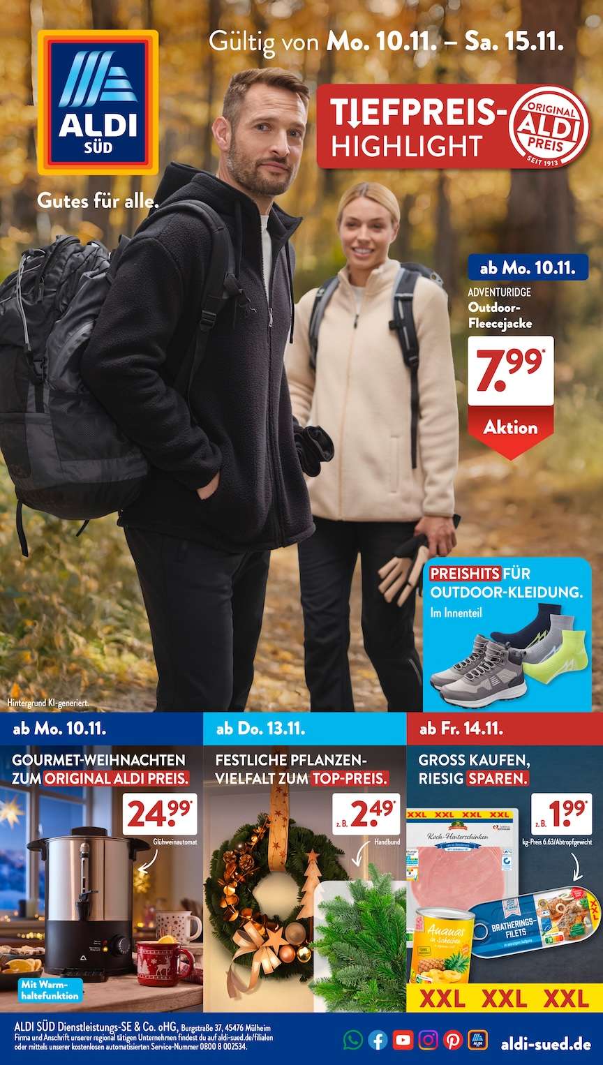 Aldi Aldi Süd Prospekt ab Montag Prospekt Vorschau