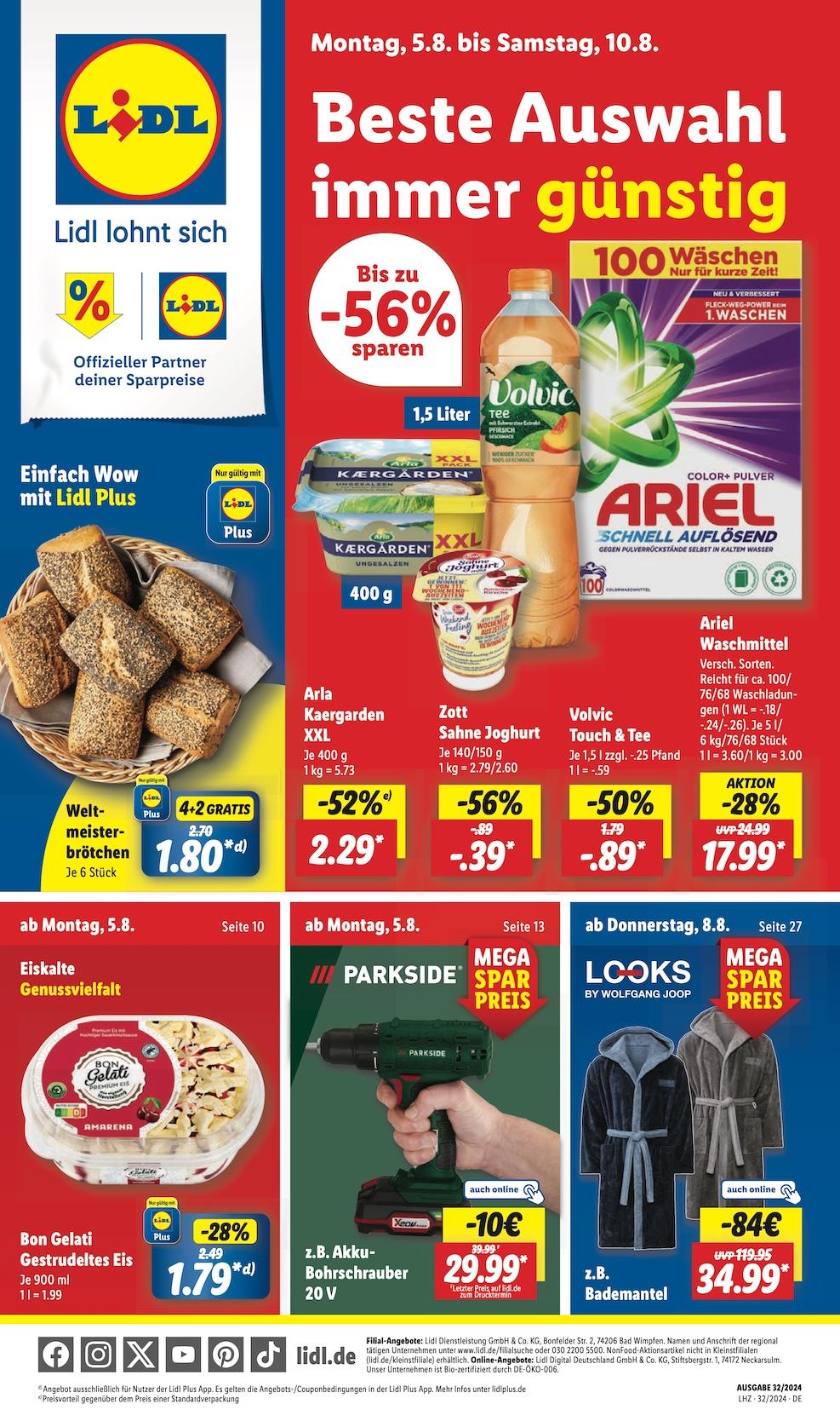 Lidl Aktueller Prospekt ab Montag Seite 1