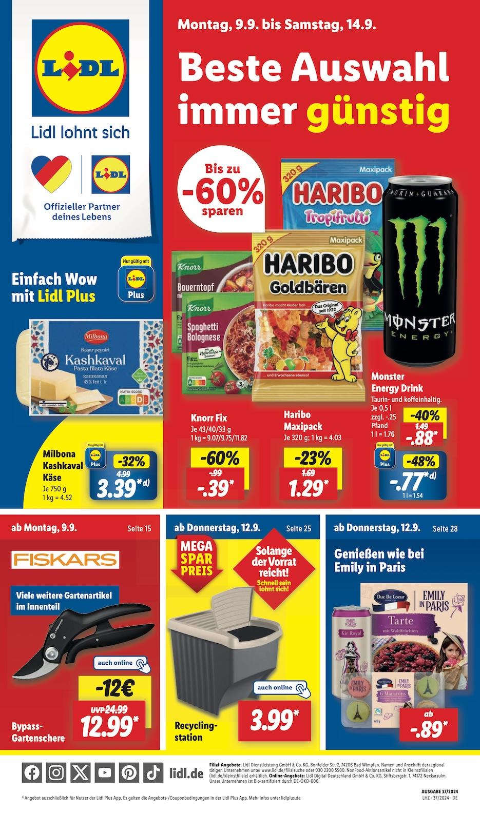 Lidl Aktueller Prospekt ab Montag Seite 1