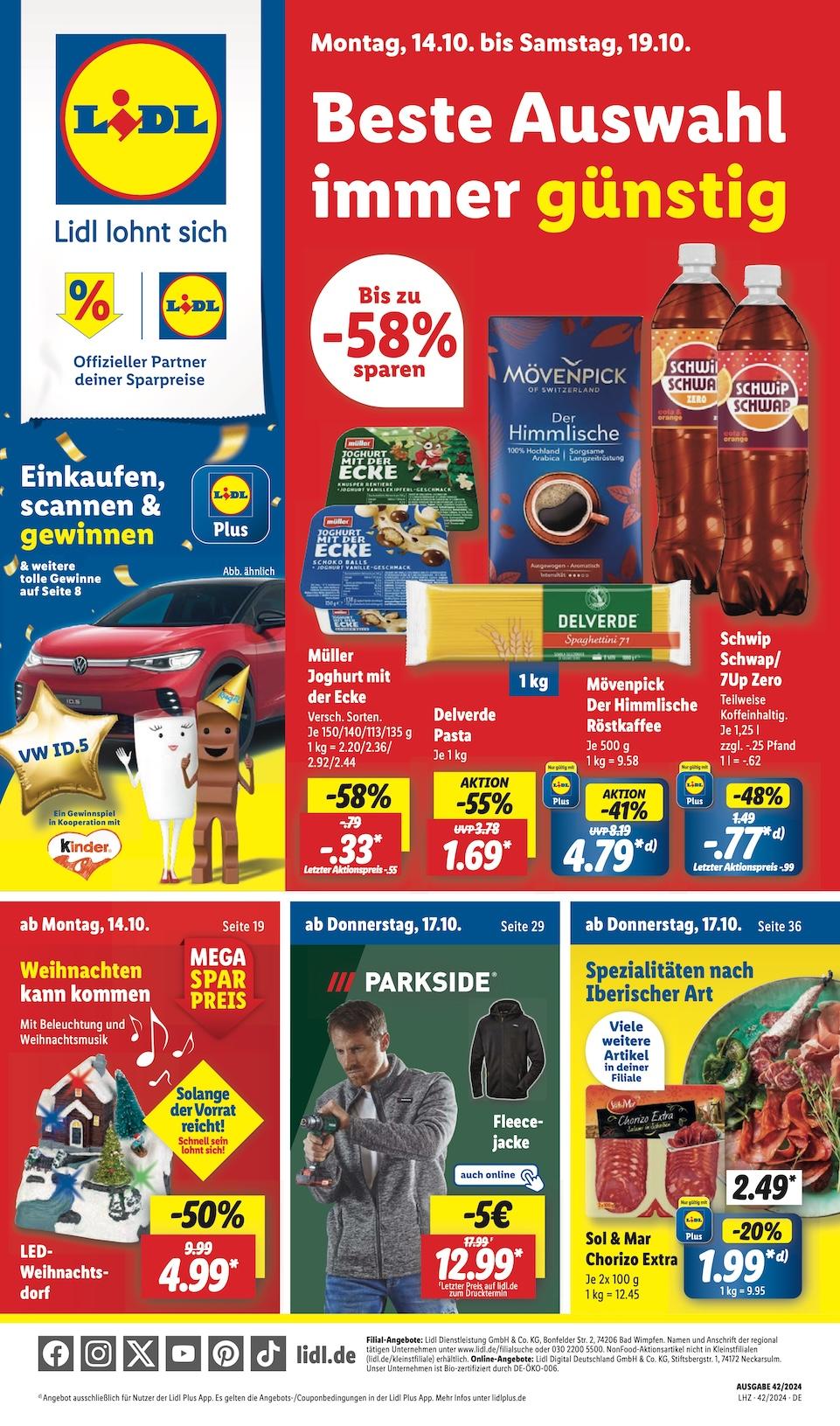 Lidl Aktueller Prospekt ab Montag Seite 1