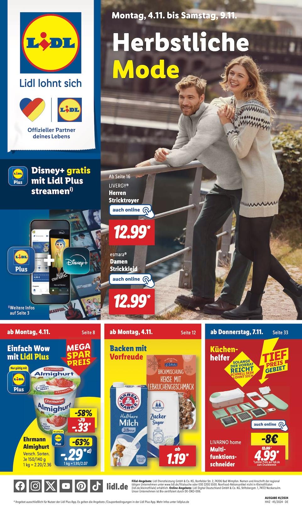 Lidl Aktueller Prospekt ab Montag Seite 1