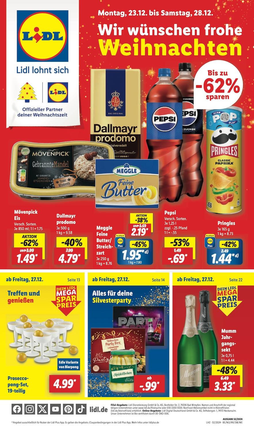 Lidl Aktueller Prospekt ab Montag Seite 1