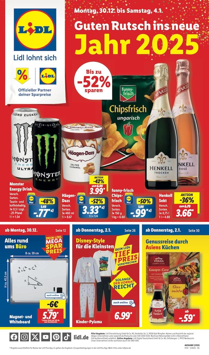 Lidl Aktueller Prospekt ab Montag Seite 1
