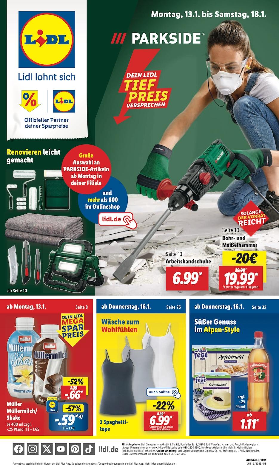 Lidl Aktueller Prospekt ab Montag Seite 1