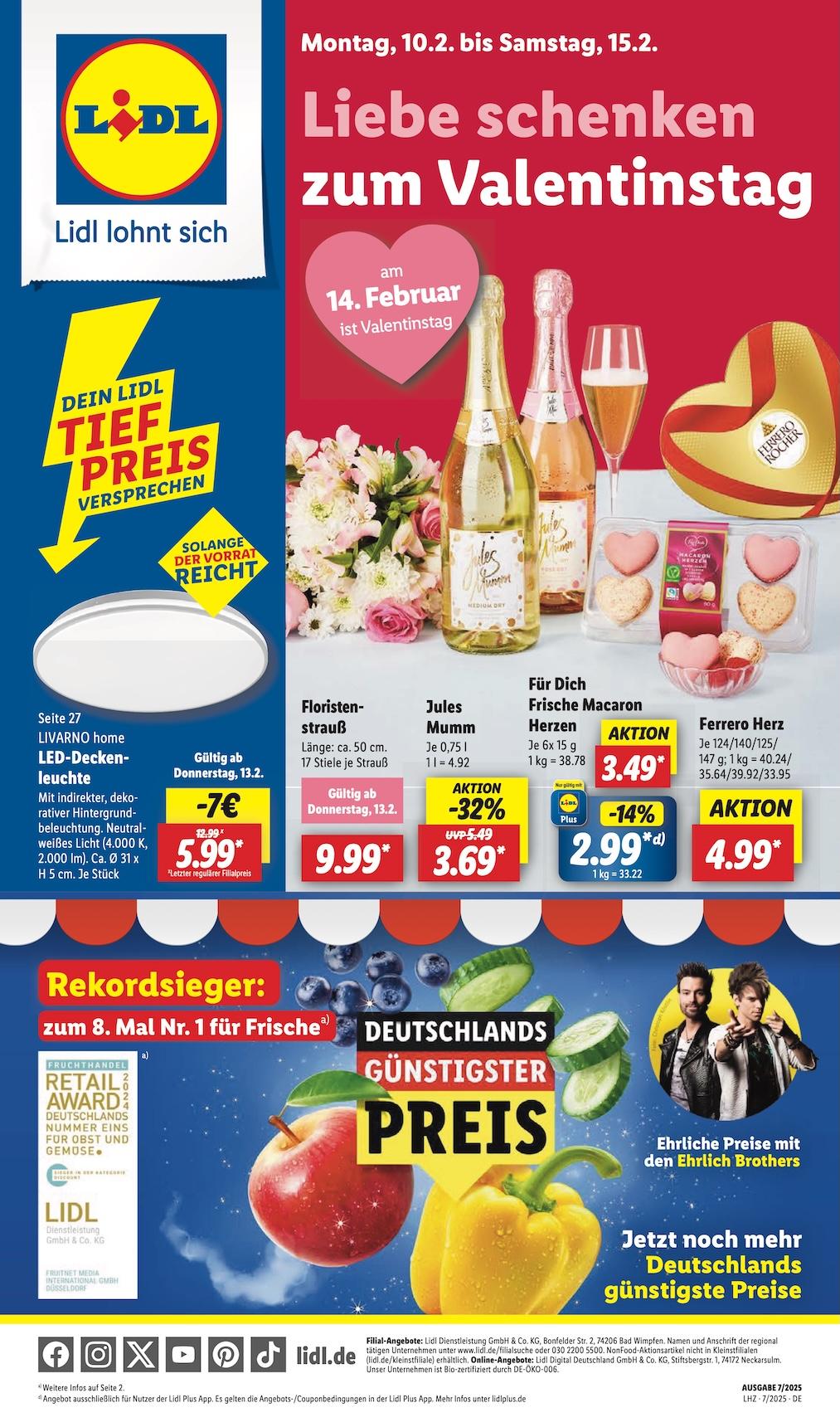 Lidl Aktueller Prospekt ab Montag Seite 1