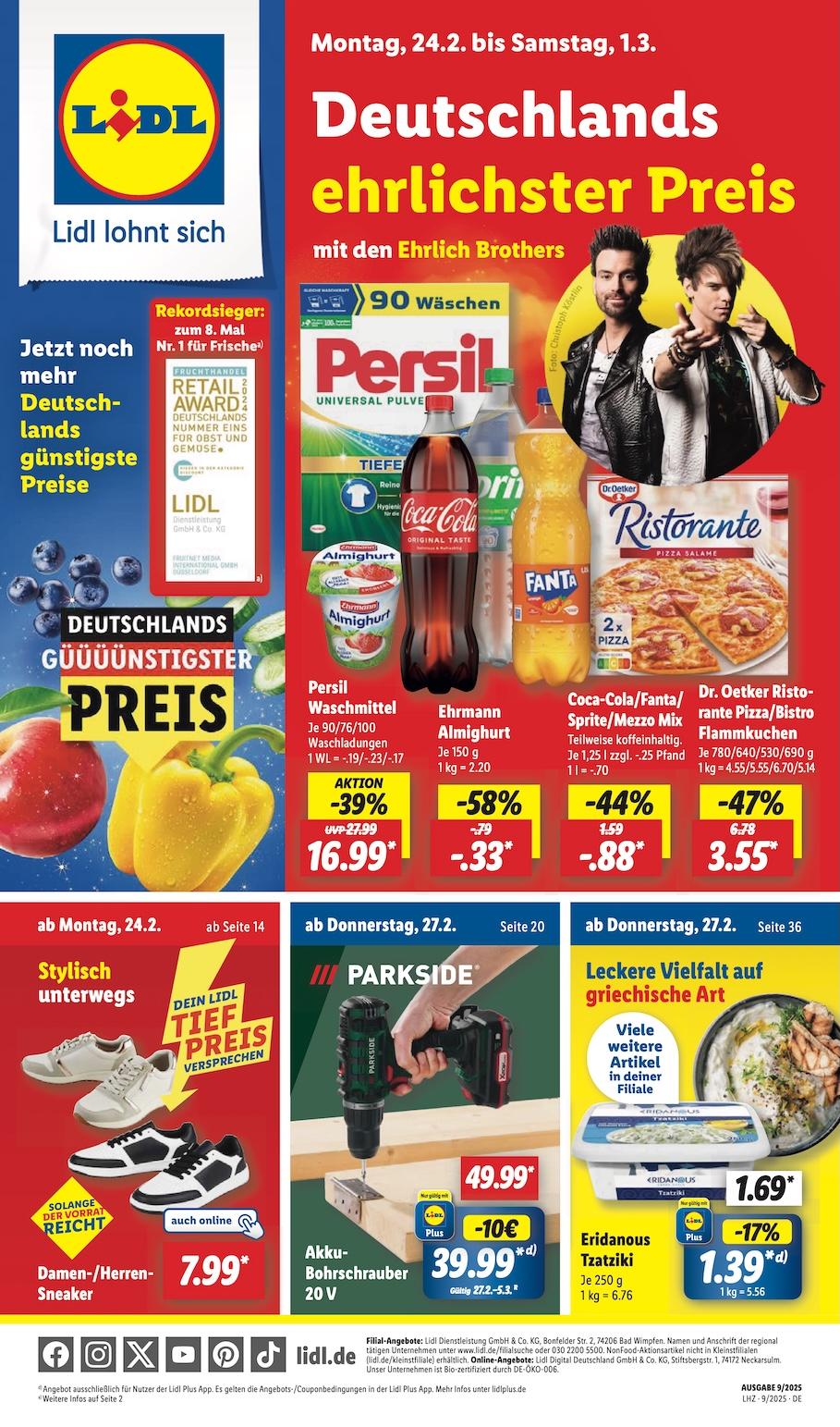 Lidl Aktueller Prospekt ab Montag Seite 1