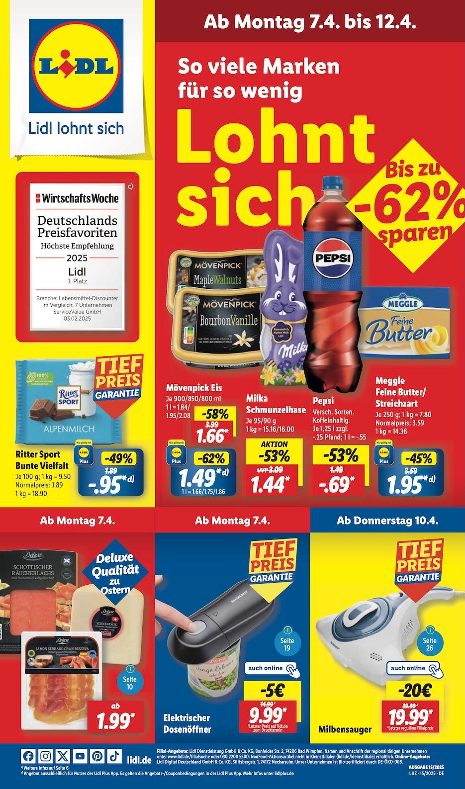 Lidl Aktueller Prospekt ab Montag Seite 1