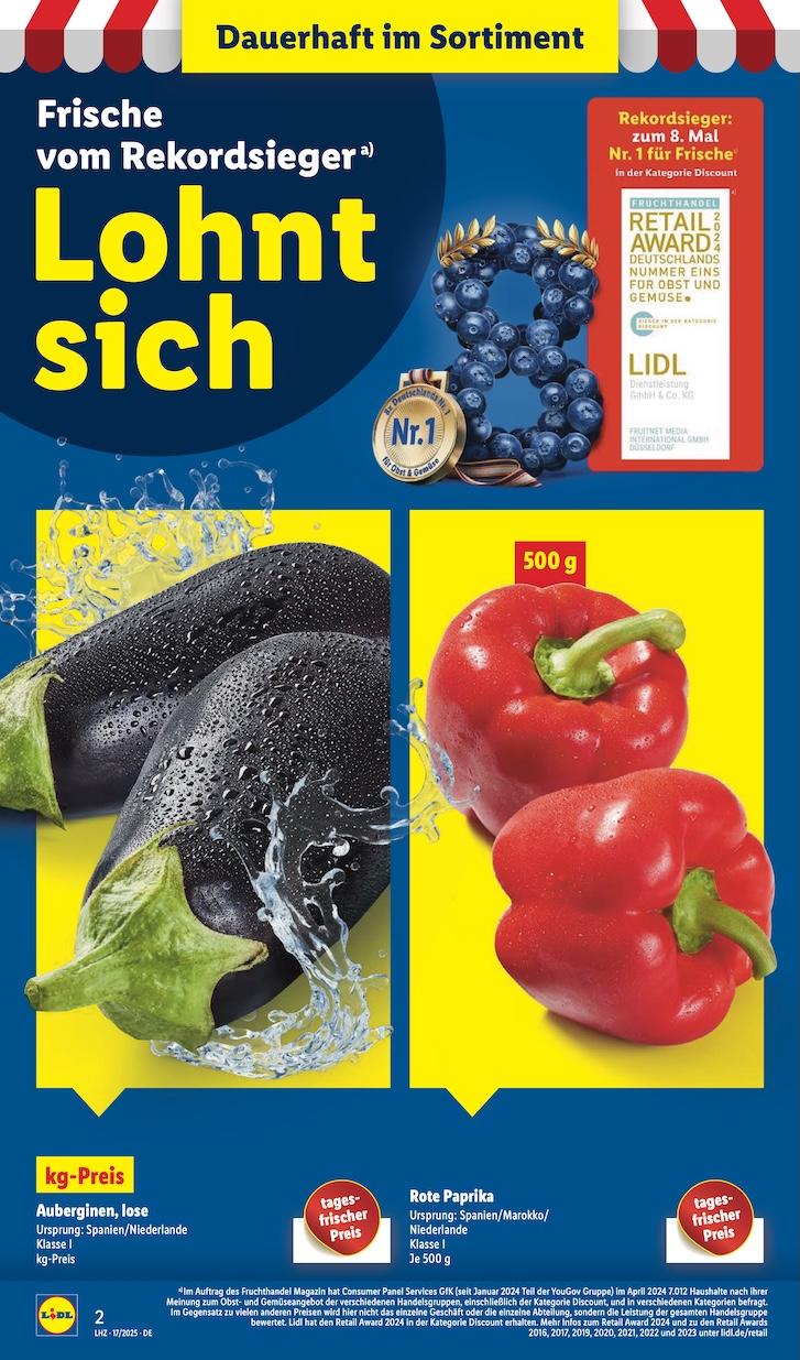 Lidl Aktueller Prospekt ab Dienstag Seite 2