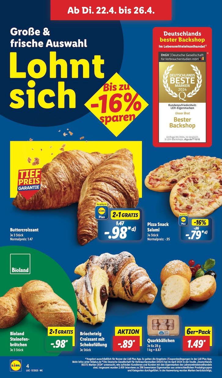 Lidl Aktueller Prospekt ab Dienstag Seite 4