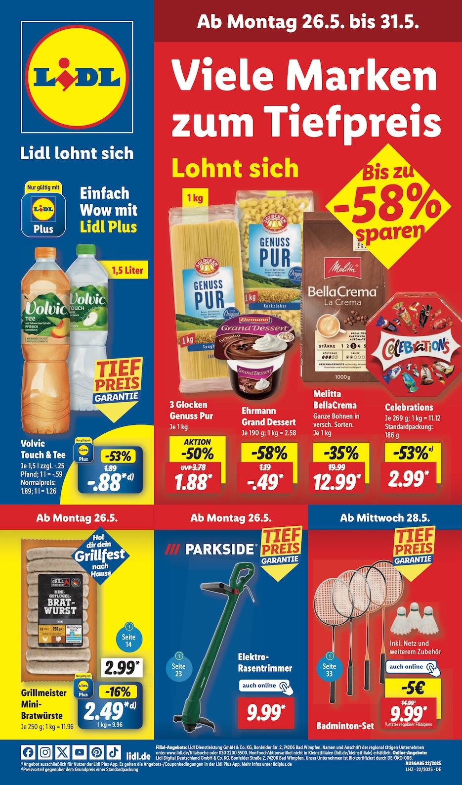 Lidl Aktueller Prospekt ab Montag Seite 1
