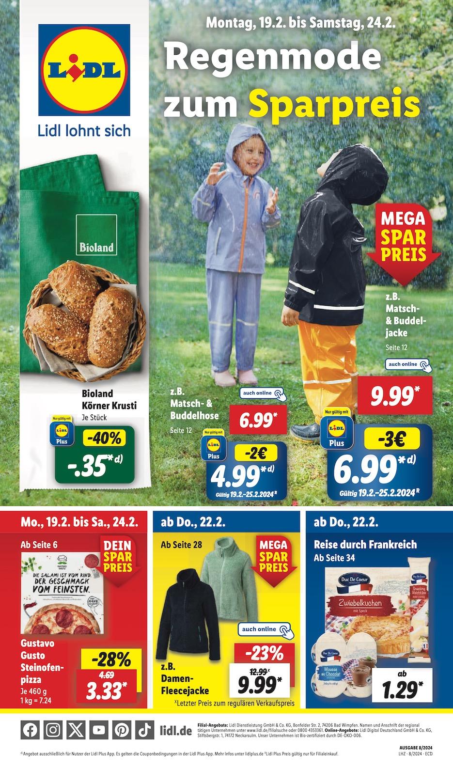 Lidl Aktueller Prospekt ab Montag Seite 1