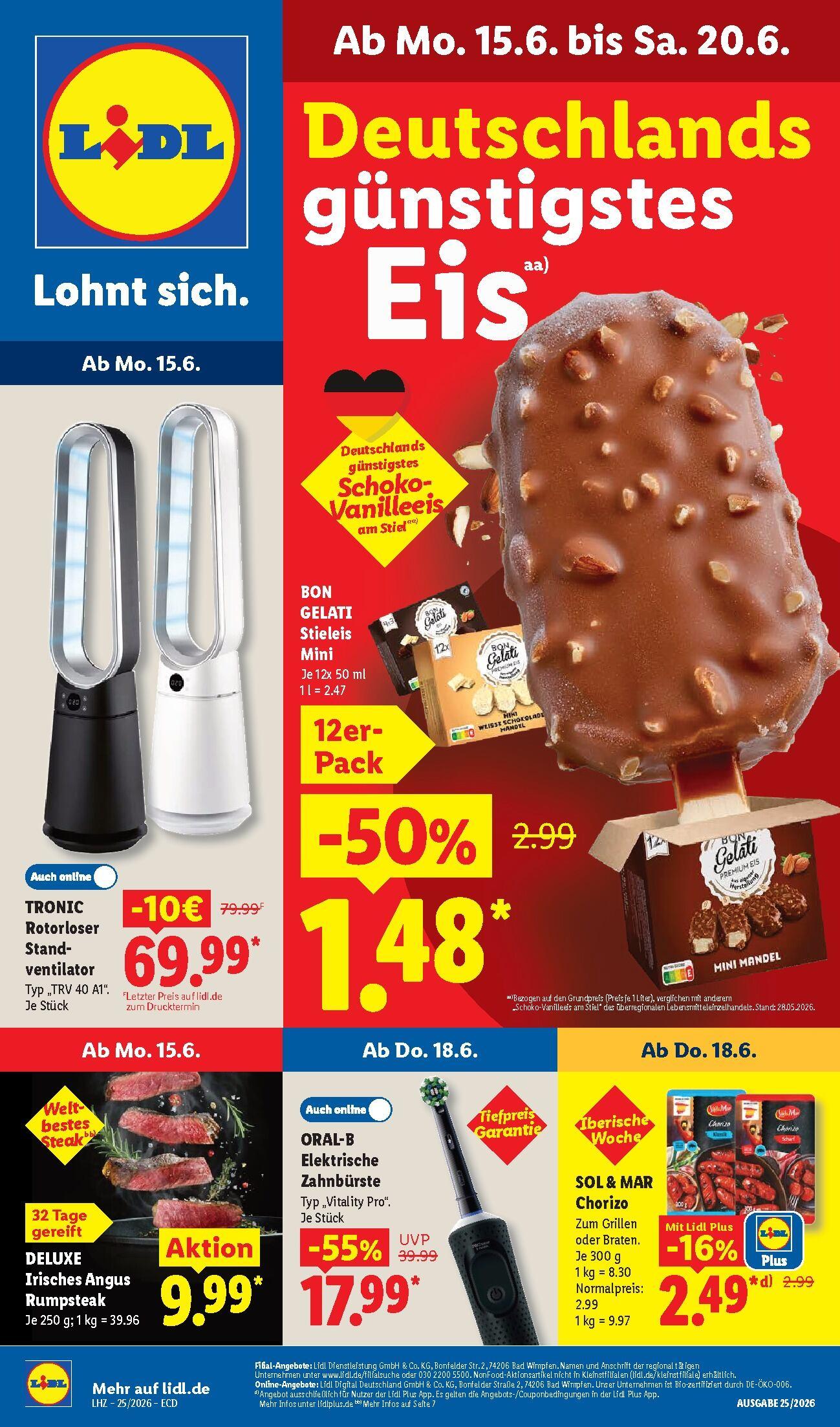 Lidl Aktueller Prospekt ab Montag Seite 1