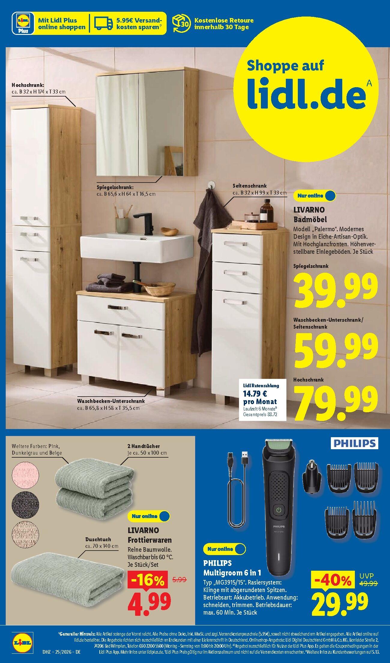 Lidl Aktueller Prospekt ab Montag Seite 40