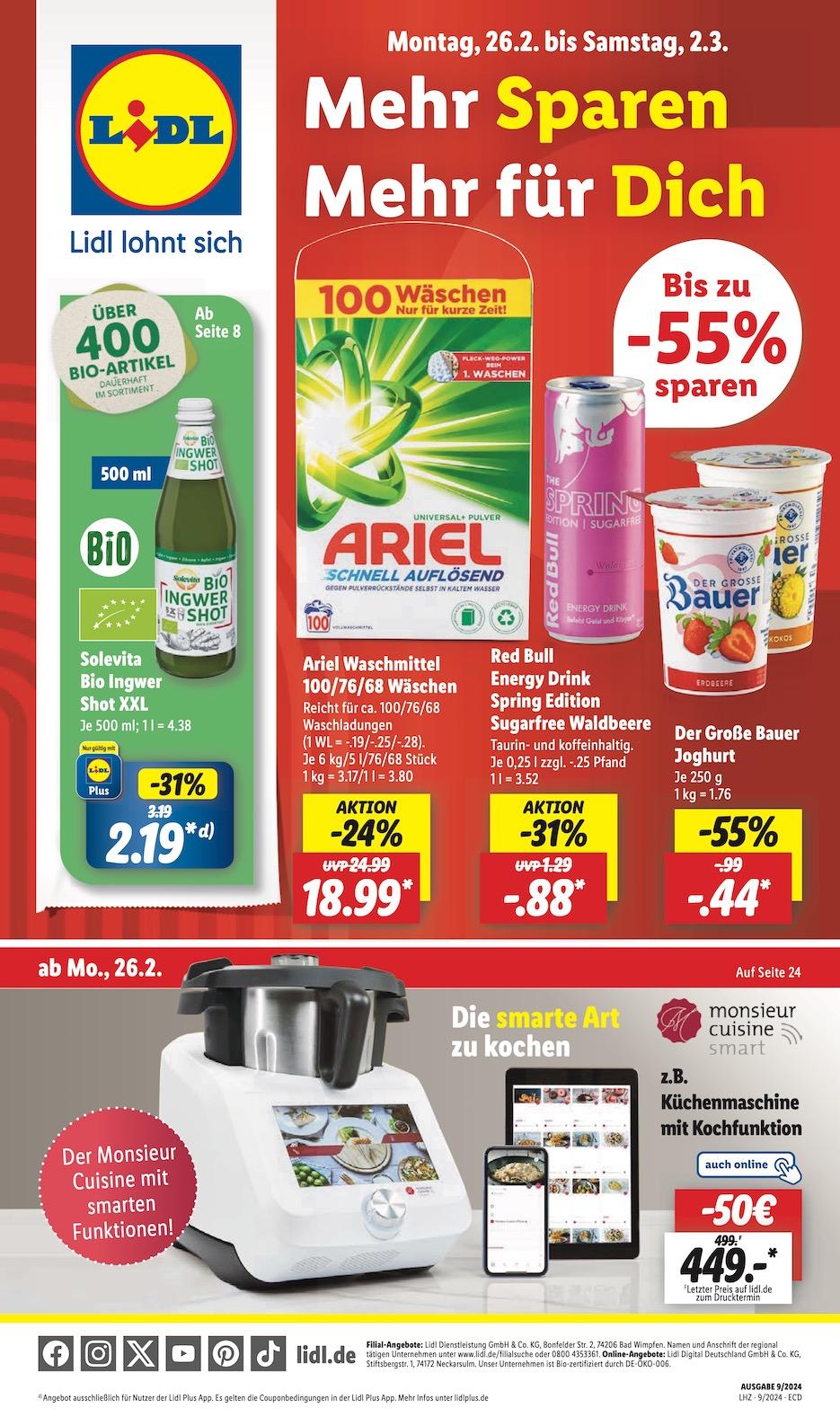 Lidl Aktueller Prospekt ab Montag Seite 1