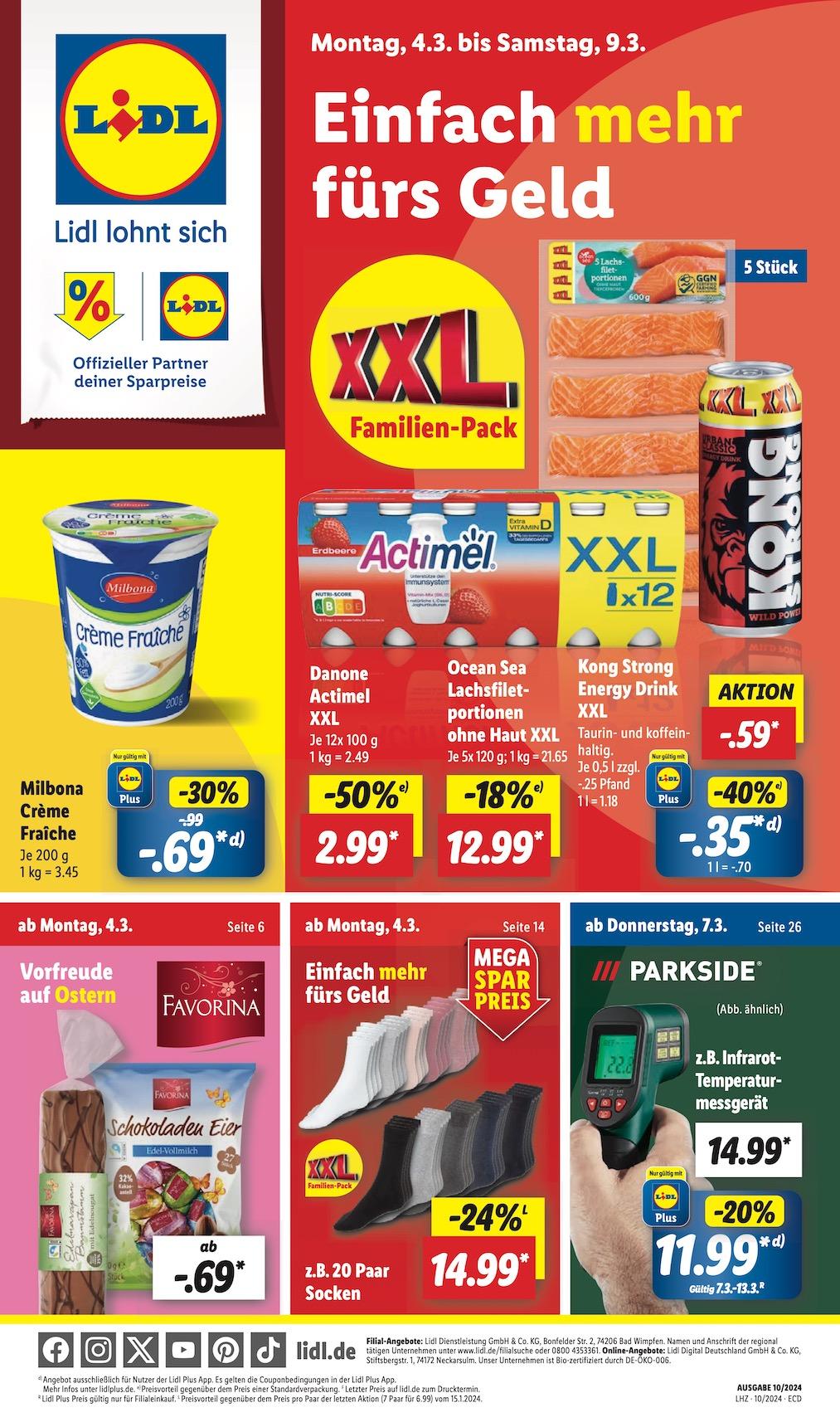 Lidl Aktueller Prospekt ab Montag Seite 1