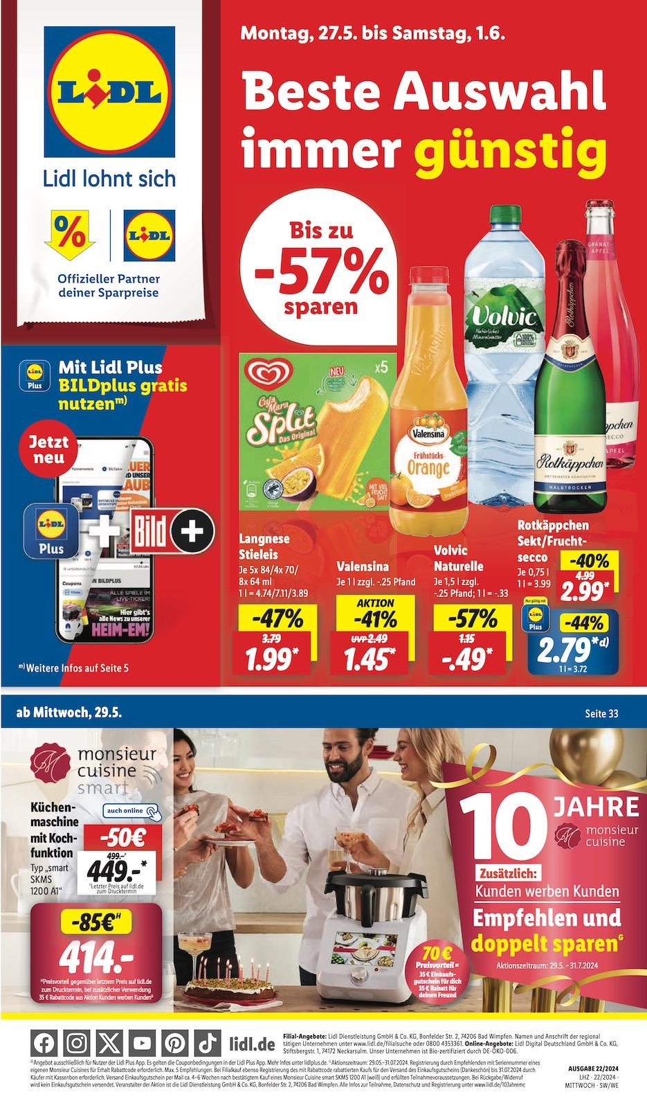 Lidl Aktueller Prospekt ab Montag Seite 1
