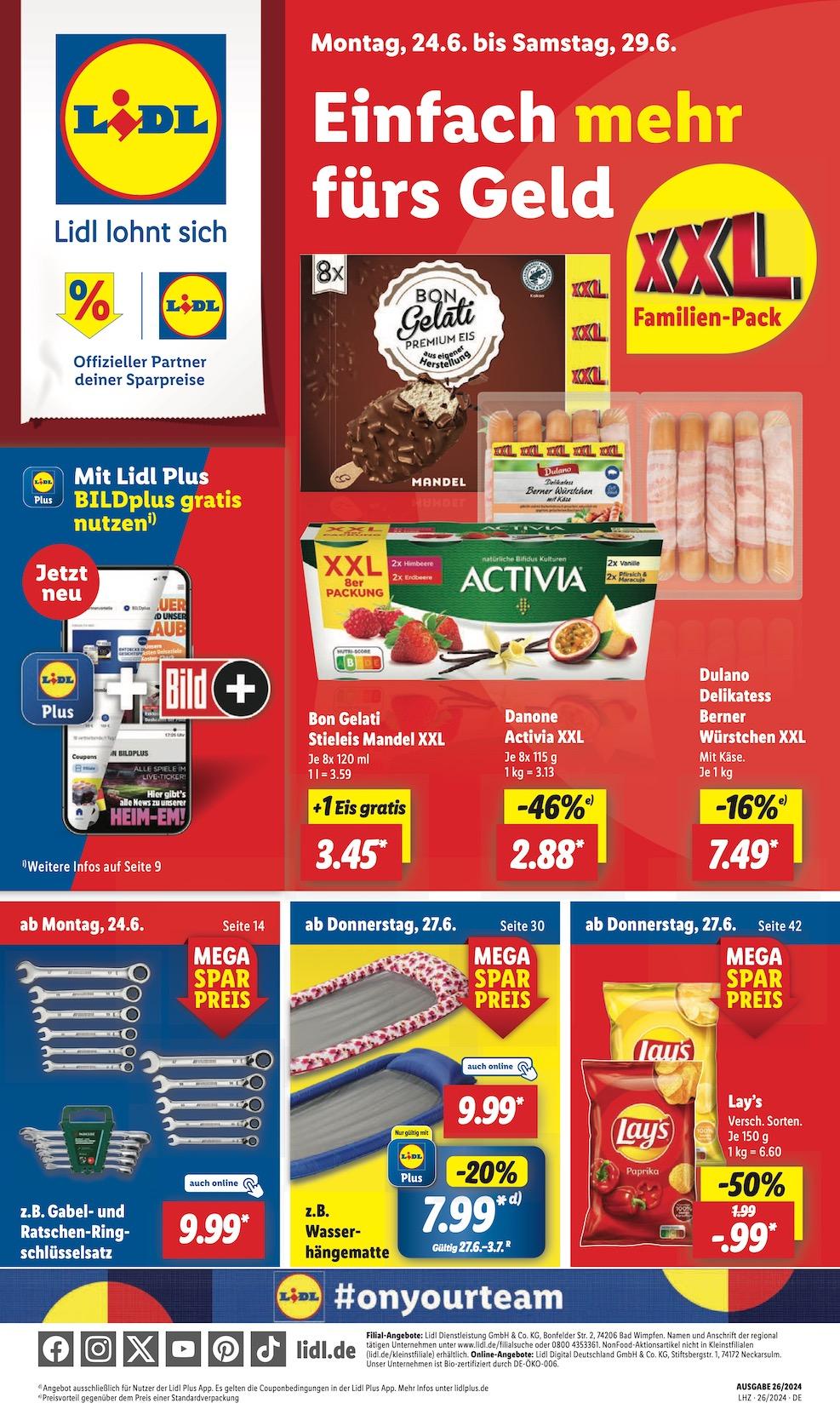 Lidl Aktueller Prospekt ab Montag Seite 1