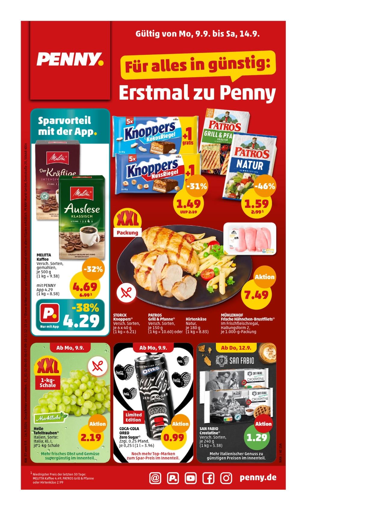 Penny Aktueller Prospekt ab Montag Seite 1