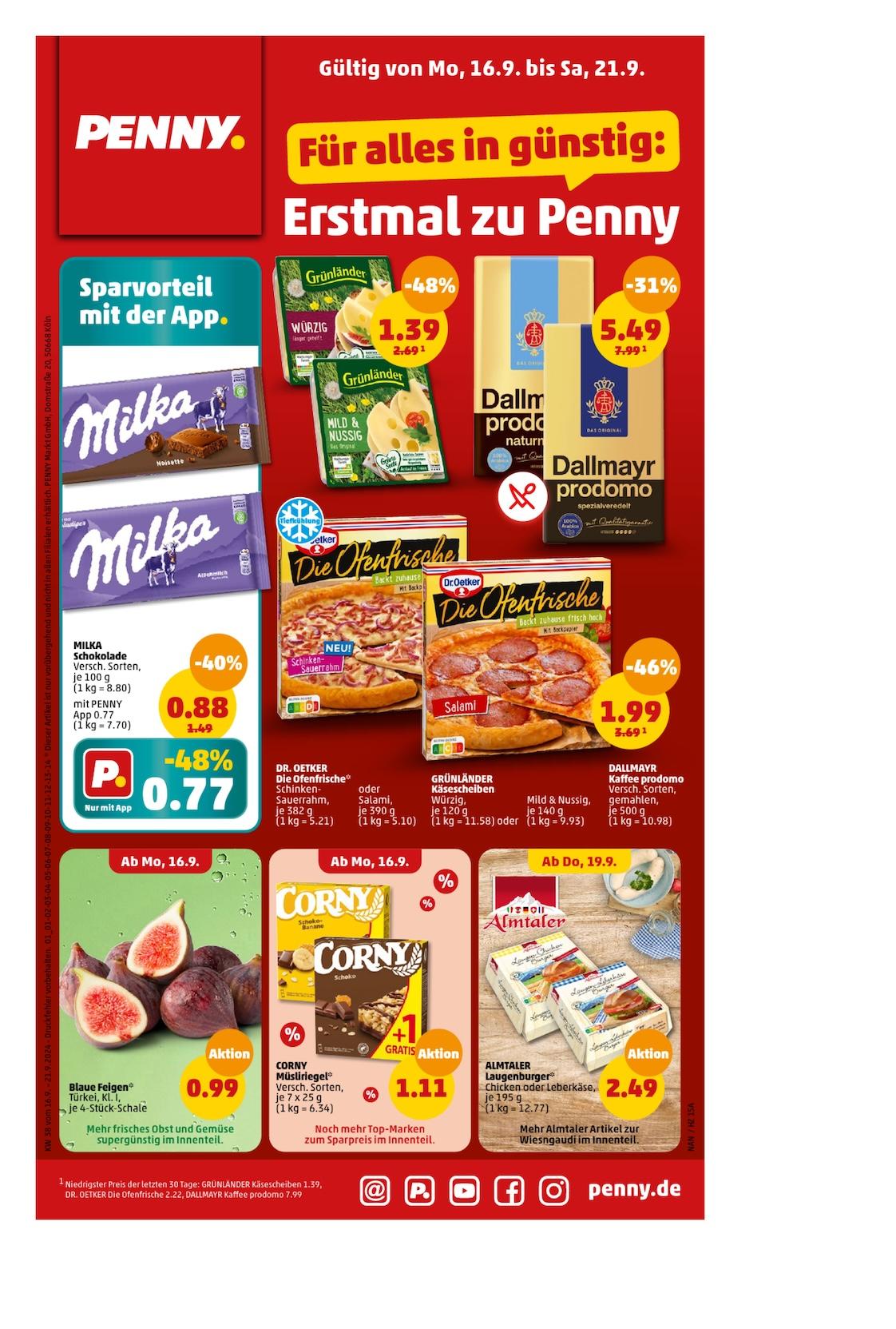 Penny Aktueller Prospekt ab Montag Seite 1