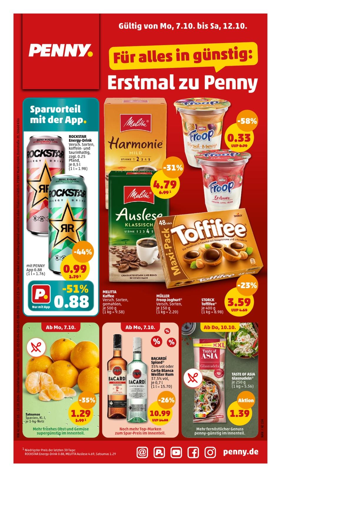 Penny Aktueller Prospekt ab Montag Seite 1