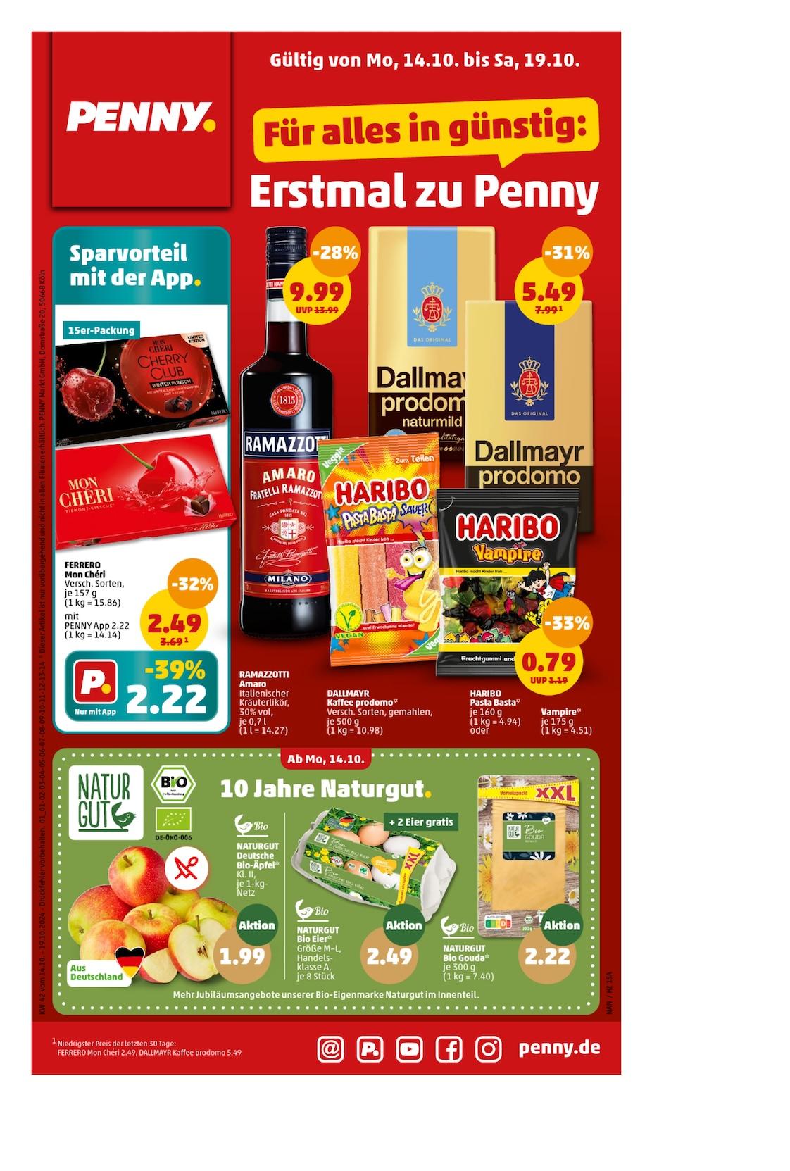 Penny Aktueller Prospekt ab Montag Seite 1