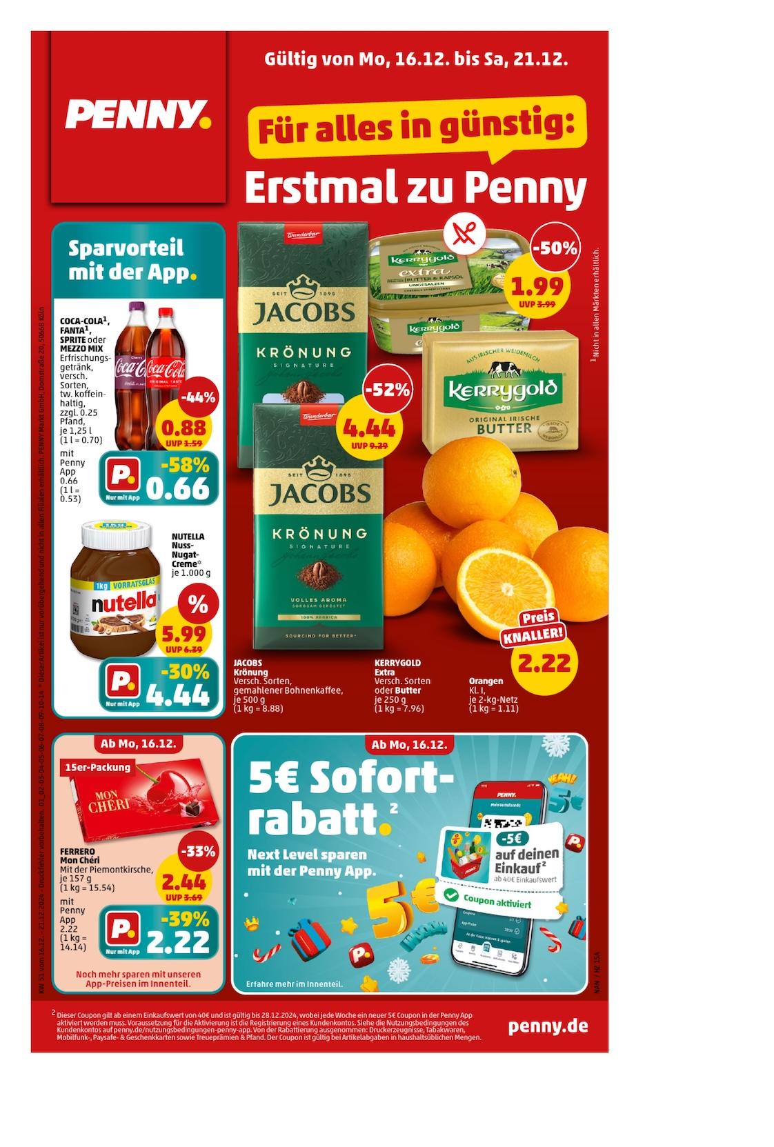 Penny Aktueller Prospekt ab Montag Seite 1
