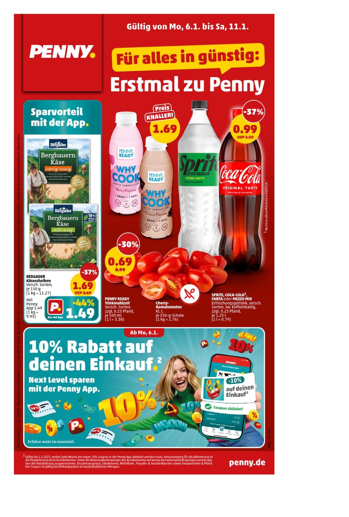 Penny Aktueller Prospekt ab Montag Seite 1