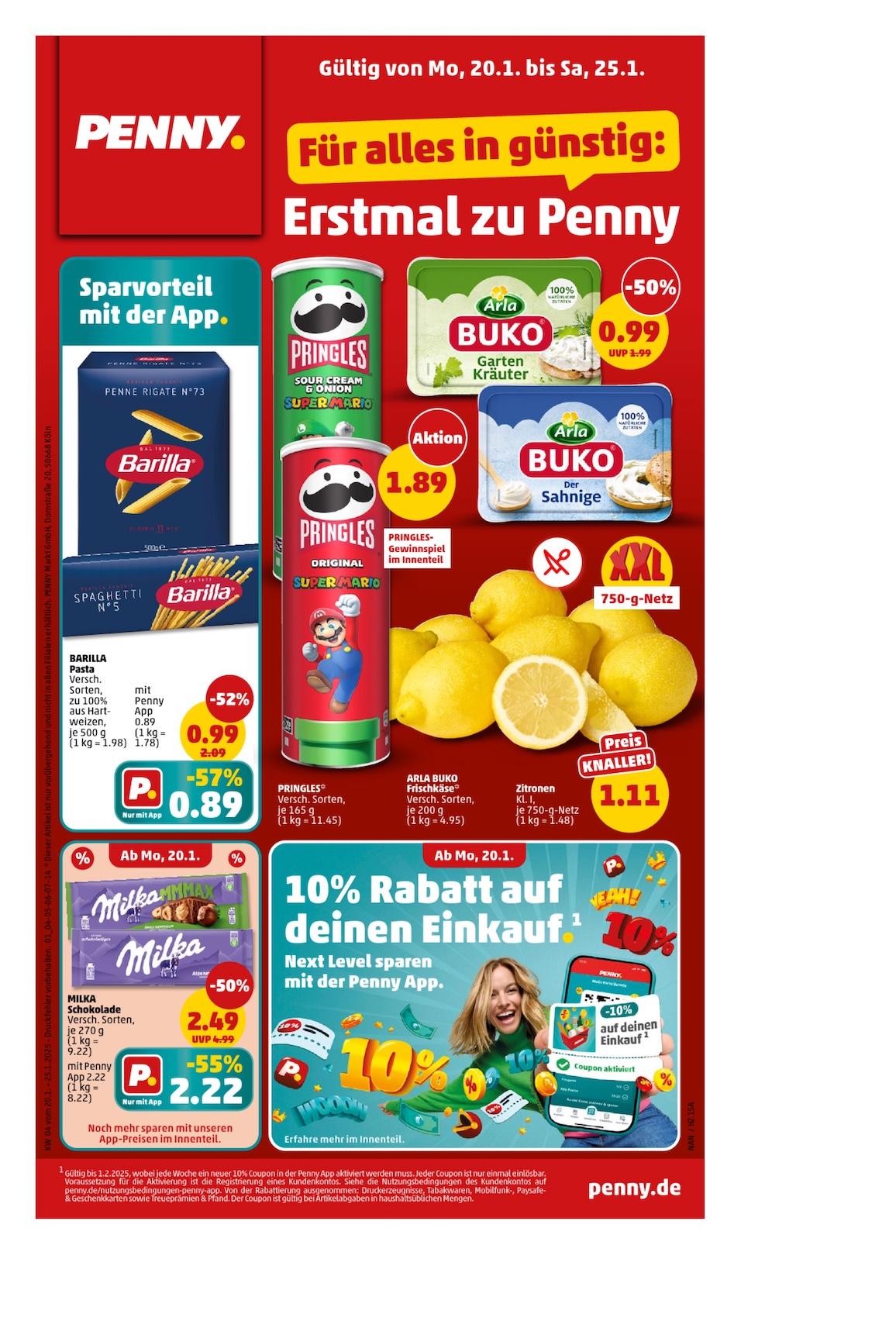Penny Aktueller Prospekt ab Montag Seite 1