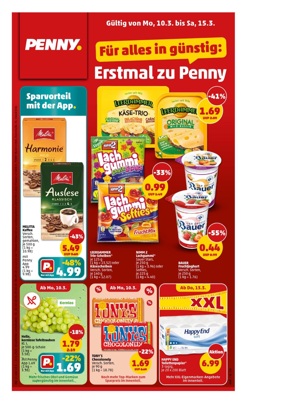 Penny Aktueller Prospekt ab Montag Seite 1