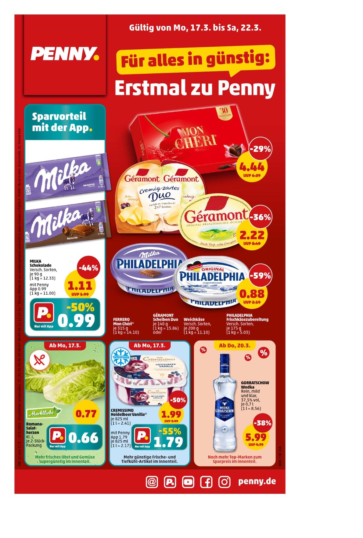 Penny Aktueller Prospekt ab Montag Seite 1