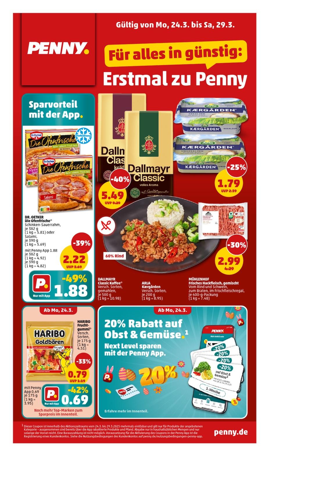 Penny Aktueller Prospekt ab Montag Seite 1