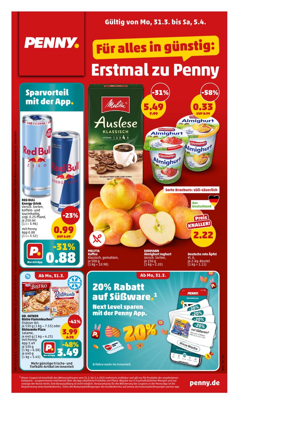 Penny Aktueller Prospekt ab Montag Seite 1