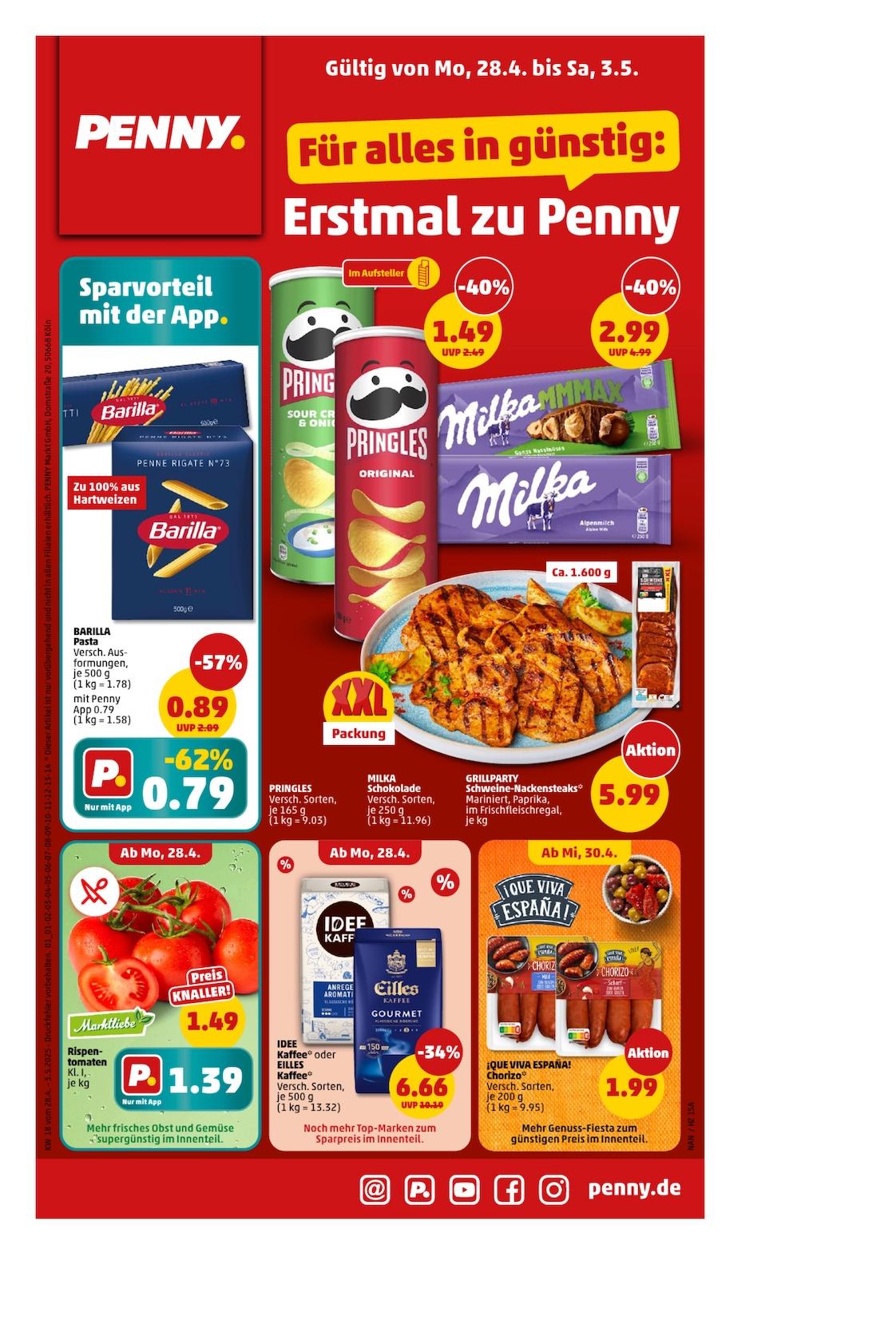 Penny Aktueller Prospekt ab Montag Seite 1