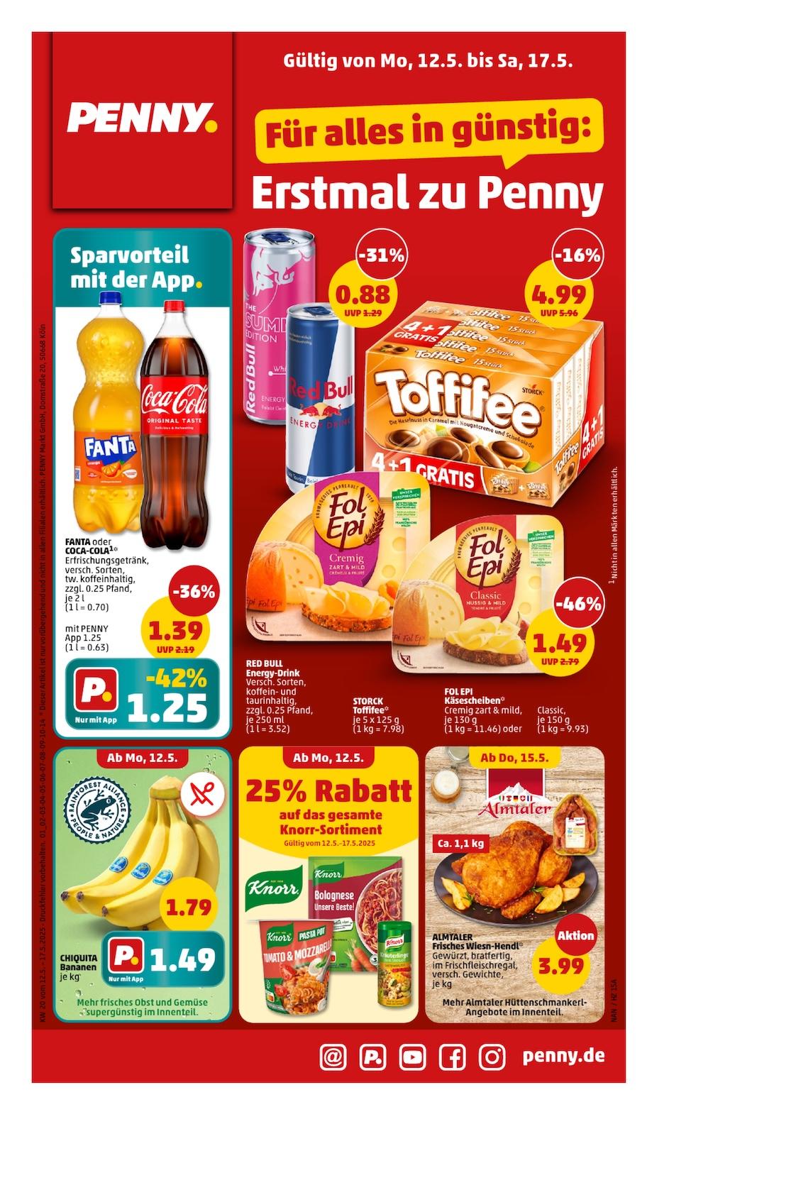 Penny Aktueller Prospekt ab Montag Seite 1