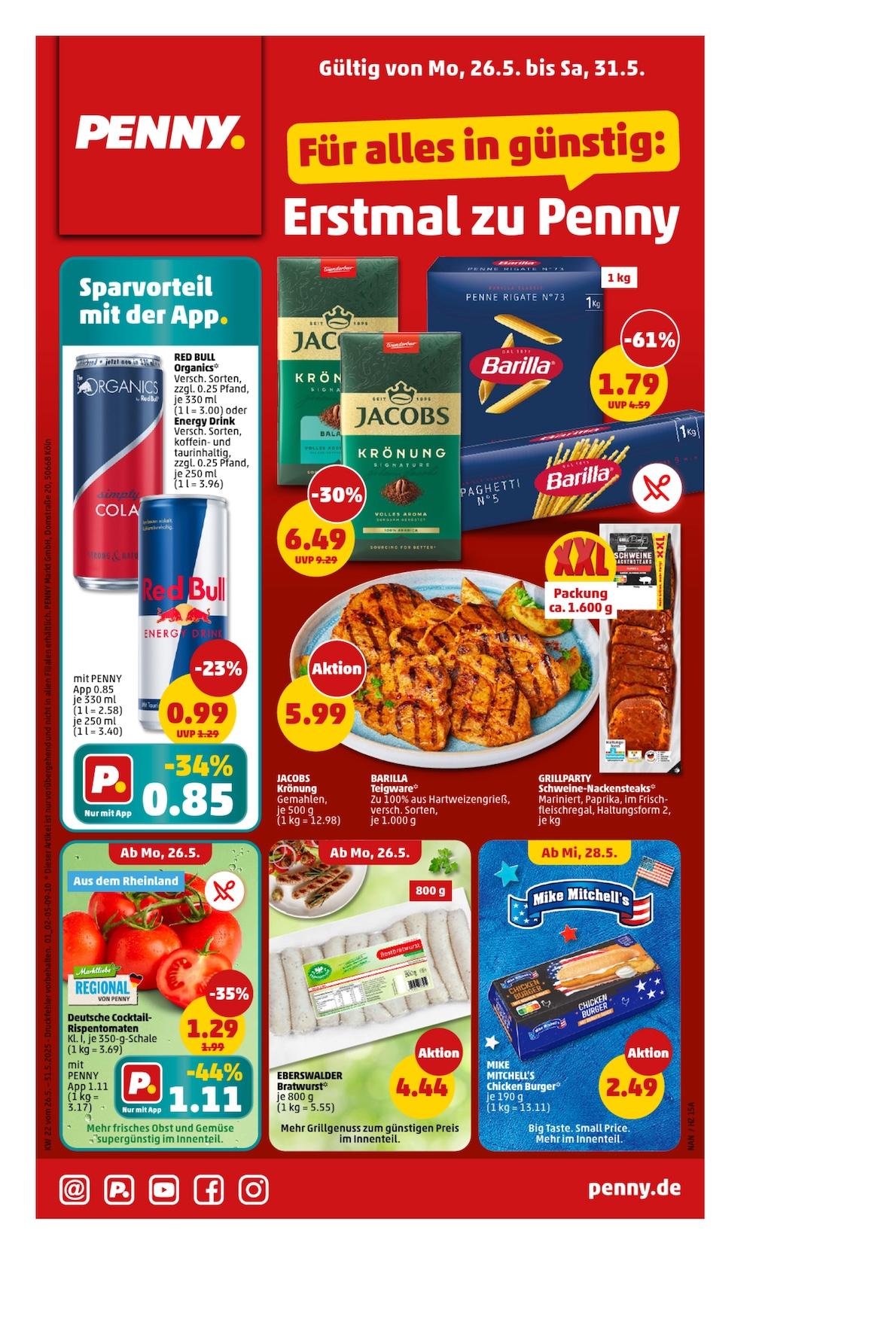 Penny Aktueller Prospekt ab Montag Seite 1