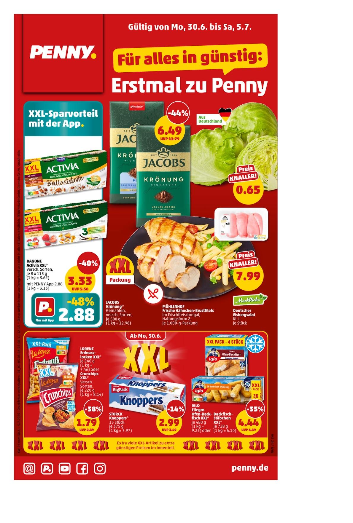 Penny Aktueller Prospekt ab Montag Seite 1