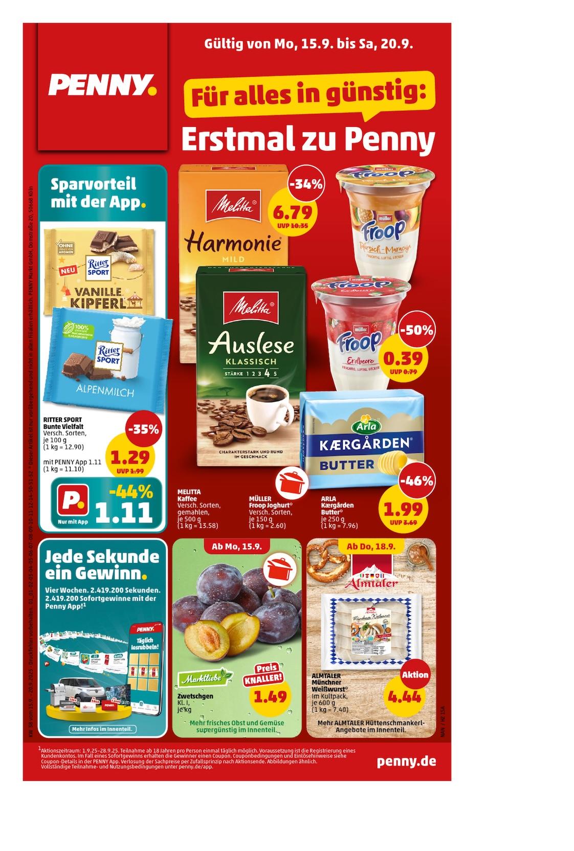 Penny Aktueller Prospekt ab Montag Seite 1