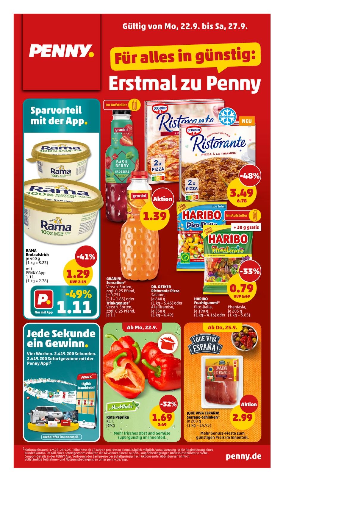 Penny Aktueller Prospekt ab Montag Seite 1