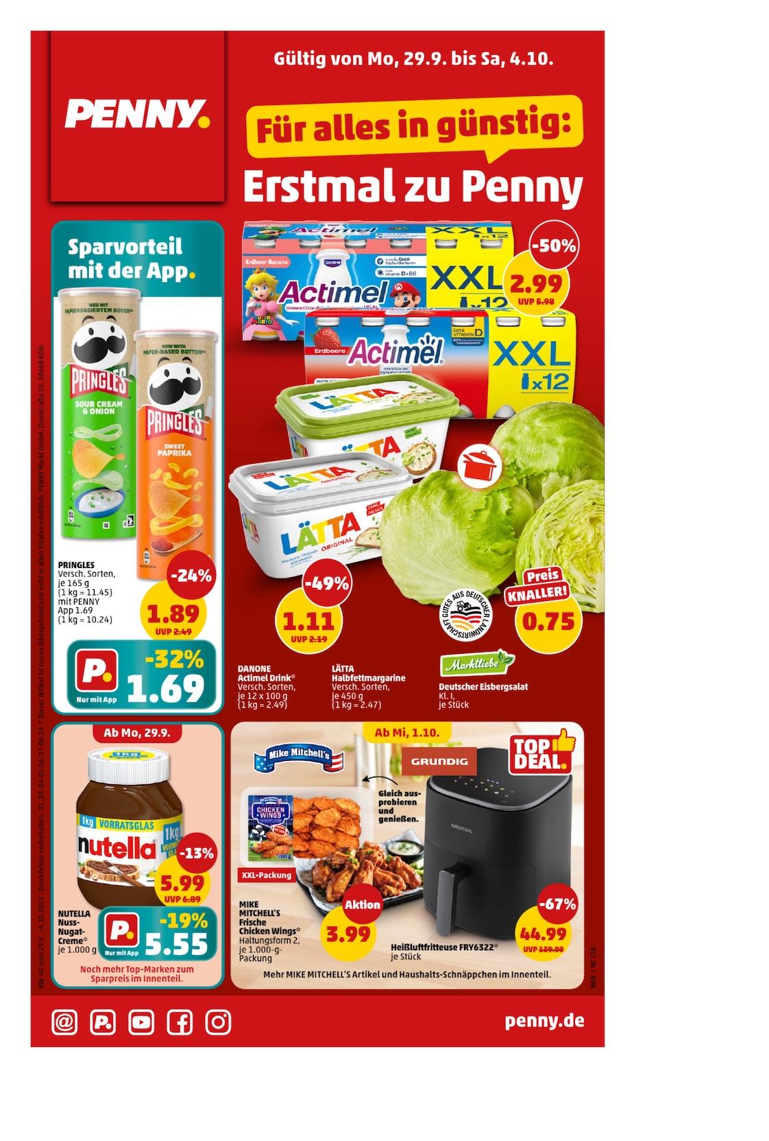 Penny Aktueller Prospekt ab Montag Seite 1