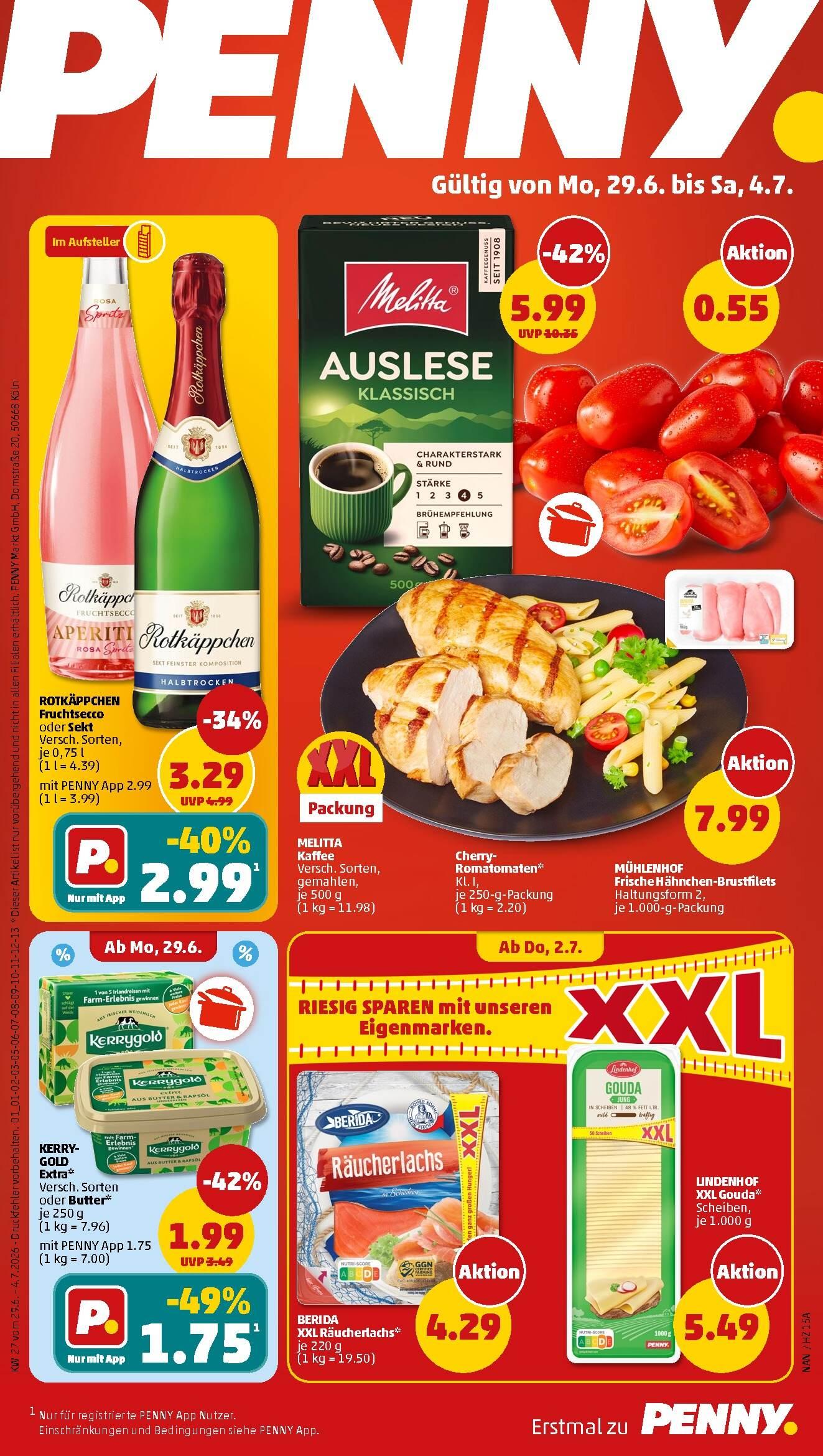Penny Aktueller Prospekt ab Montag Seite 1