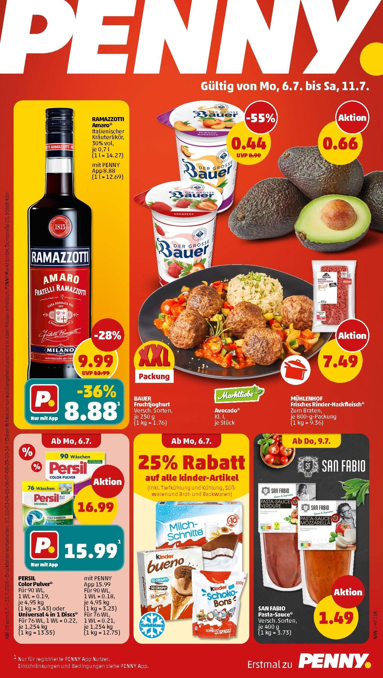 Penny Aktueller Prospekt ab Montag Seite 1