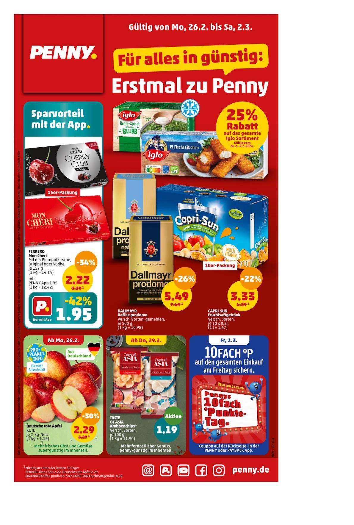 Penny Aktueller Prospekt ab Montag Seite 1