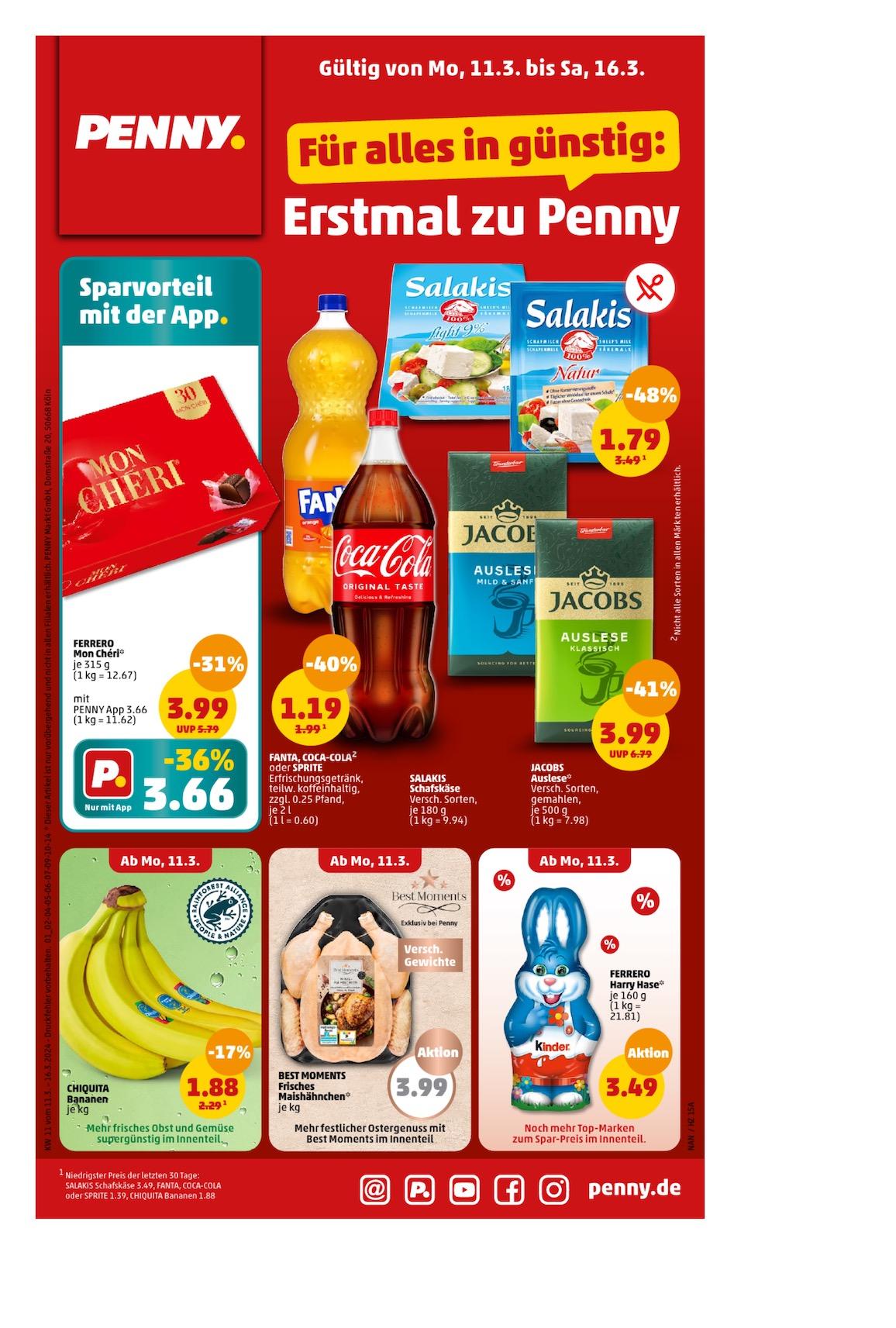 Penny Aktueller Prospekt ab Montag Seite 1
