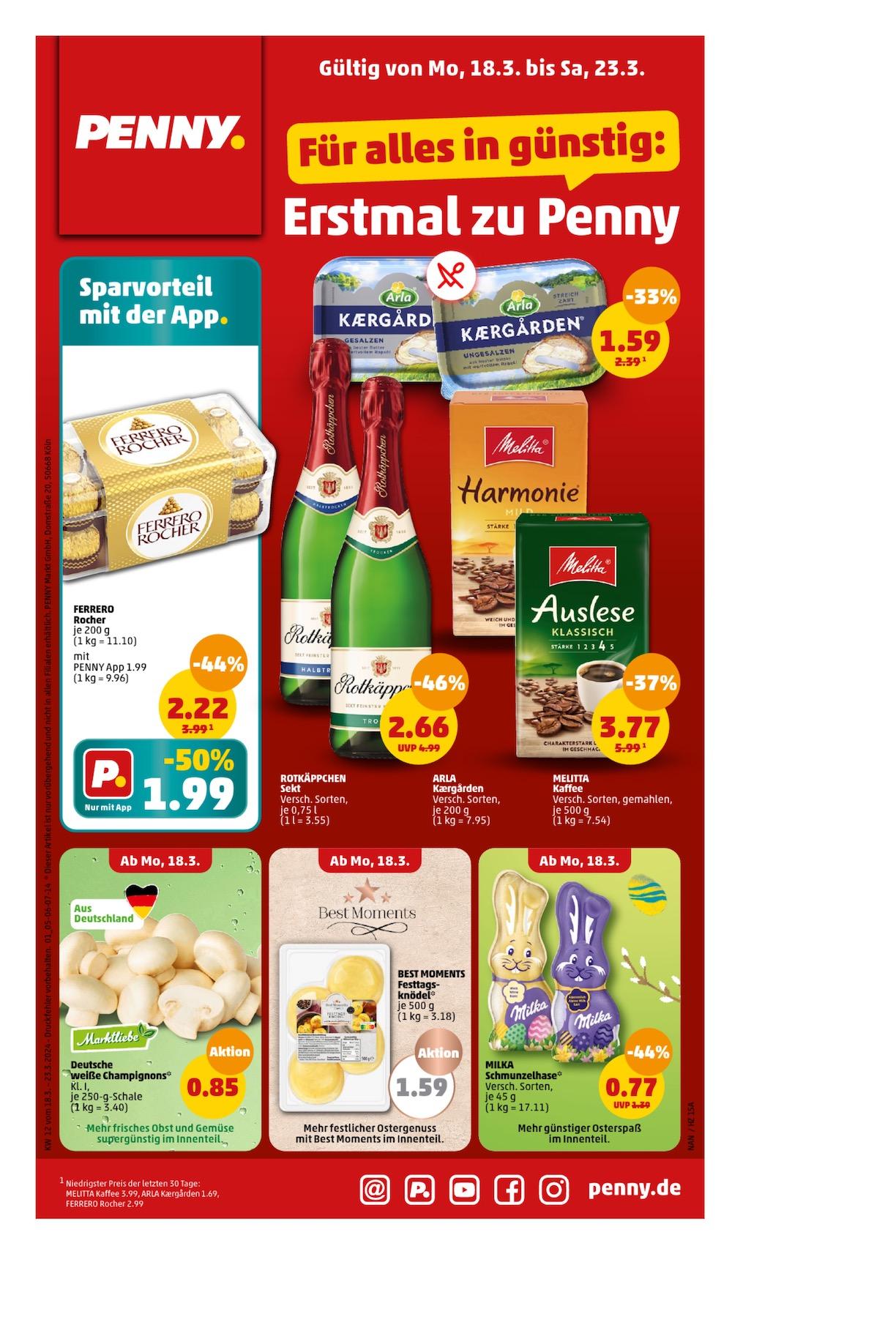 Penny Aktueller Prospekt ab Montag Seite 1