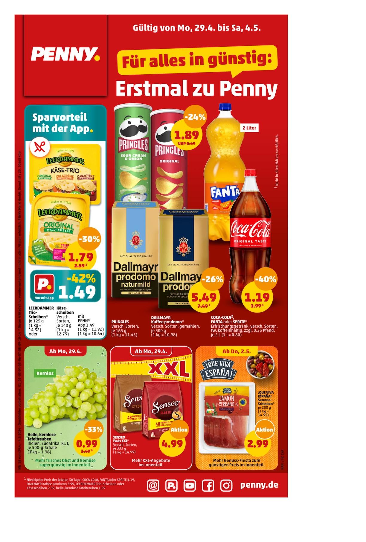 Penny Aktueller Prospekt ab Montag Seite 1