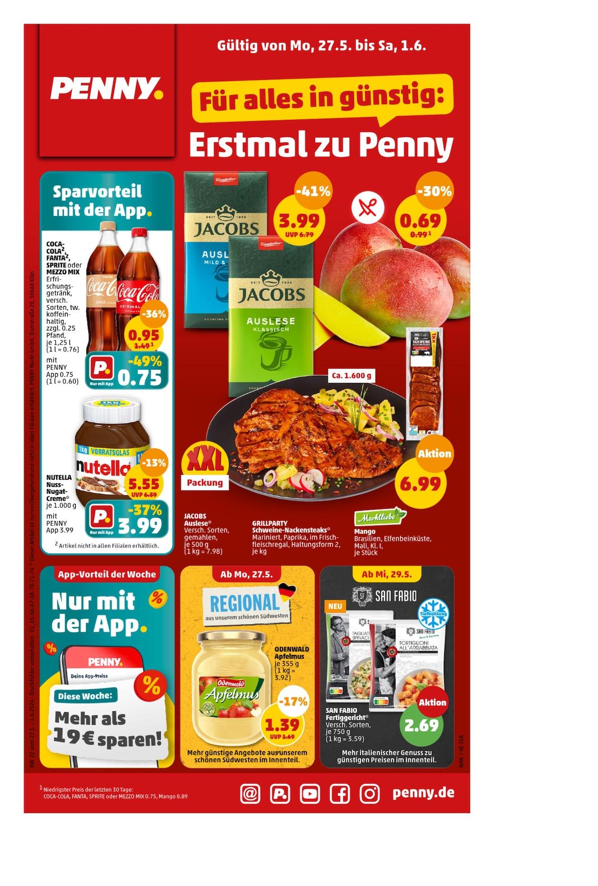 Penny Aktueller Prospekt ab Montag Seite 1