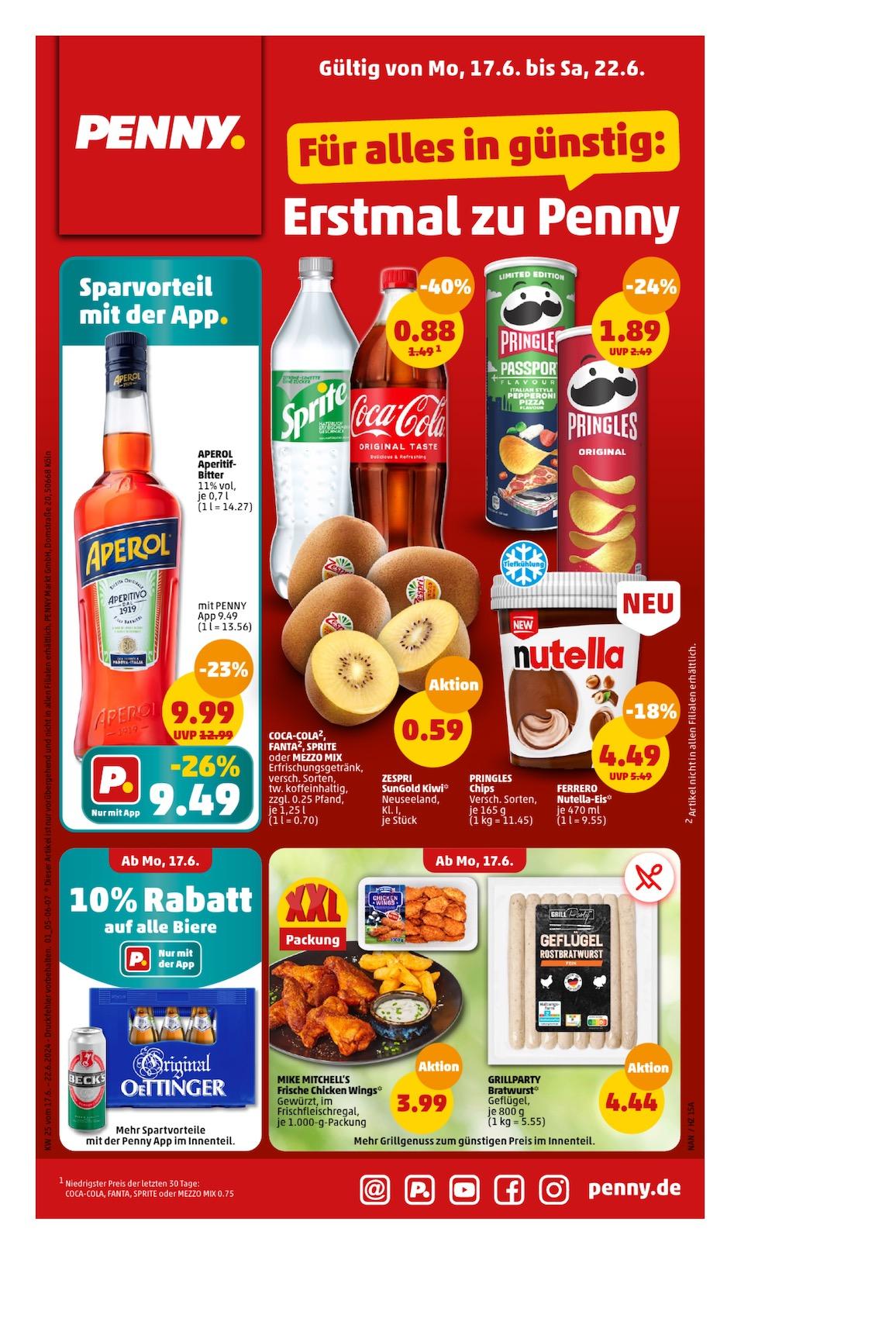 Penny Aktueller Prospekt ab Montag Seite 1