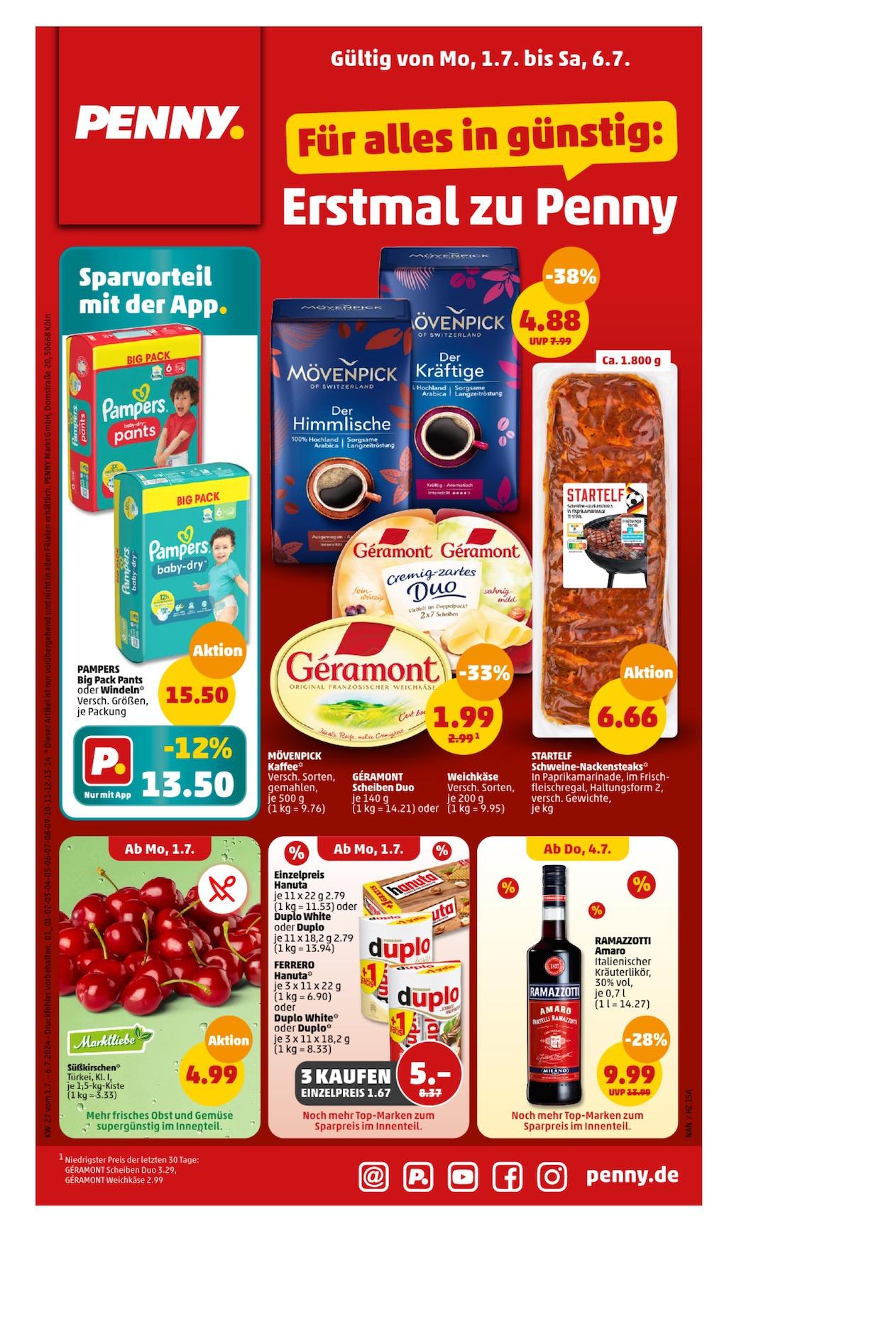 Penny Aktueller Prospekt ab Montag Seite 1