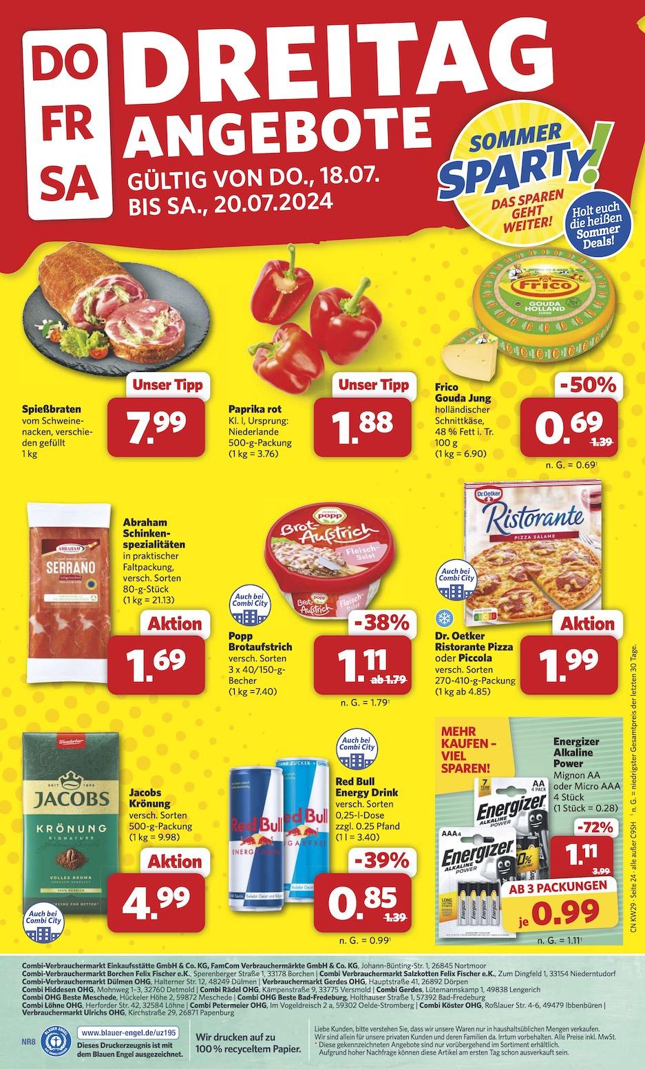 Combi Aktueller Prospekt ab Montag Seite 25